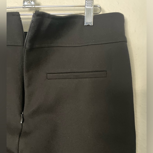 J. Crew Mario Bellucci Flare Pants Womens Black L Zippered Bell Bottom High Rise - Picture 5 of 12